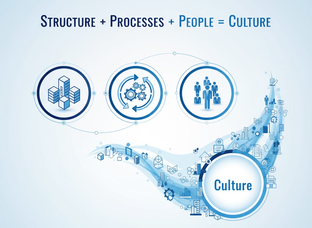 Structure + Processes + People = Culture