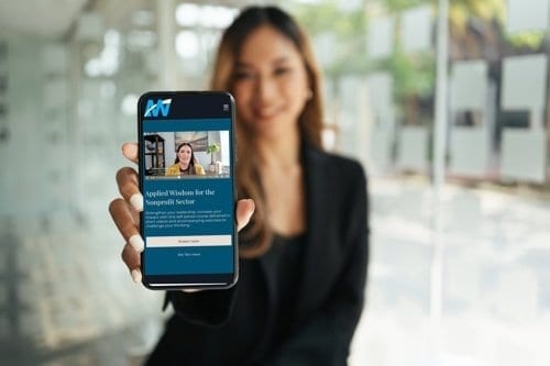 Applied Wisdom course on a mobile device