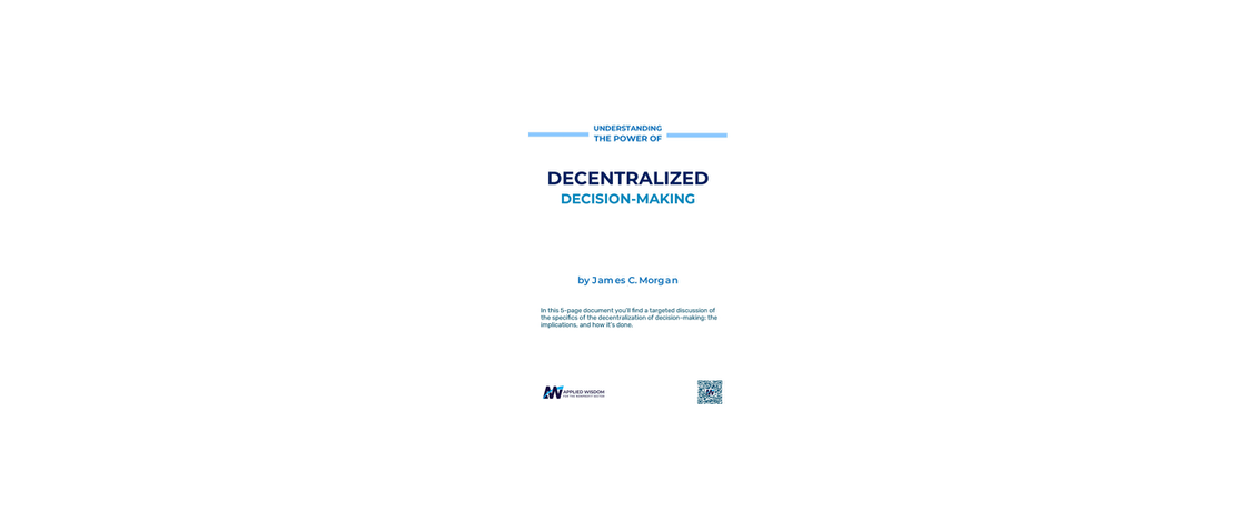 Cover of Understanding the Power of Decentralized Decision-Making
